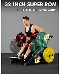 Mikolo Linear Row Machine, Plate-Loaded Back Workout Machine for Home Gym, Linear Bearing Row Machine for Lat & Upper Back Training