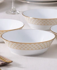 Noritake Trocadero Gold-Tone Soup Bowls, Set of 4