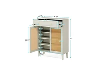 Clihome Nordic Style Chic Shoe Cabinet