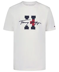 Tommy Hilfiger Boys' 8-20 Script H Crewneck T-Shirt