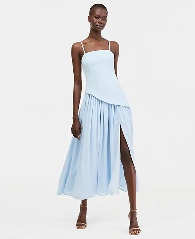 Rare Juniors' Asymmetric Sleeveless Midi Dress