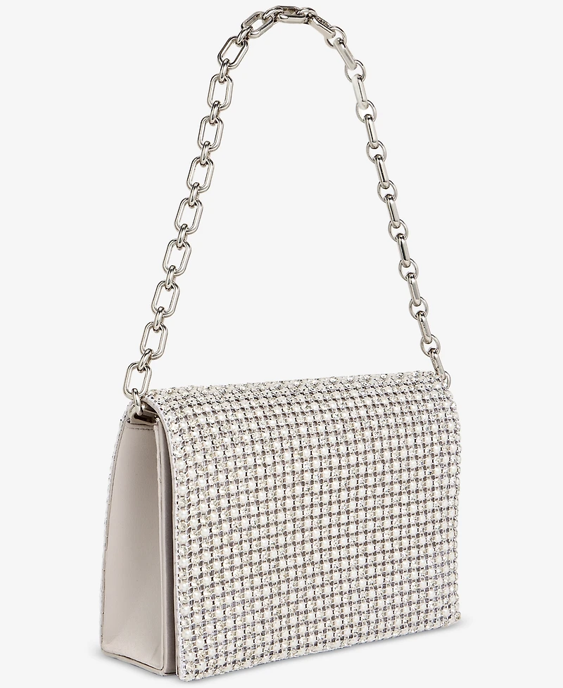 I.n.c. International Concepts Crystal and Imitation Mini Pearl Clutch Hanbag, Macy's Exclusive