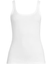 Lands' End Women's Micro Rib Go-To Layering Tank Top