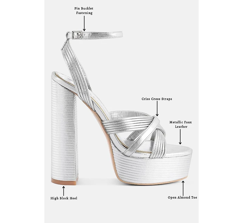splendid crisscross straps high heel sandals