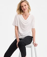 Jm Collection Women's Cowlneck Dolman-Sleeve Top, Macy's Exclusive