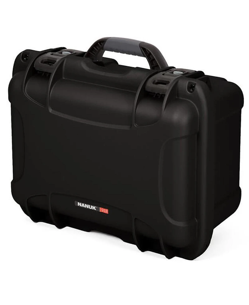 Nanuk Medium Series 918 Lightweight Nk-7 Resin Waterproof Protective Case with Foam Insert for 6 Camera Lens, Black