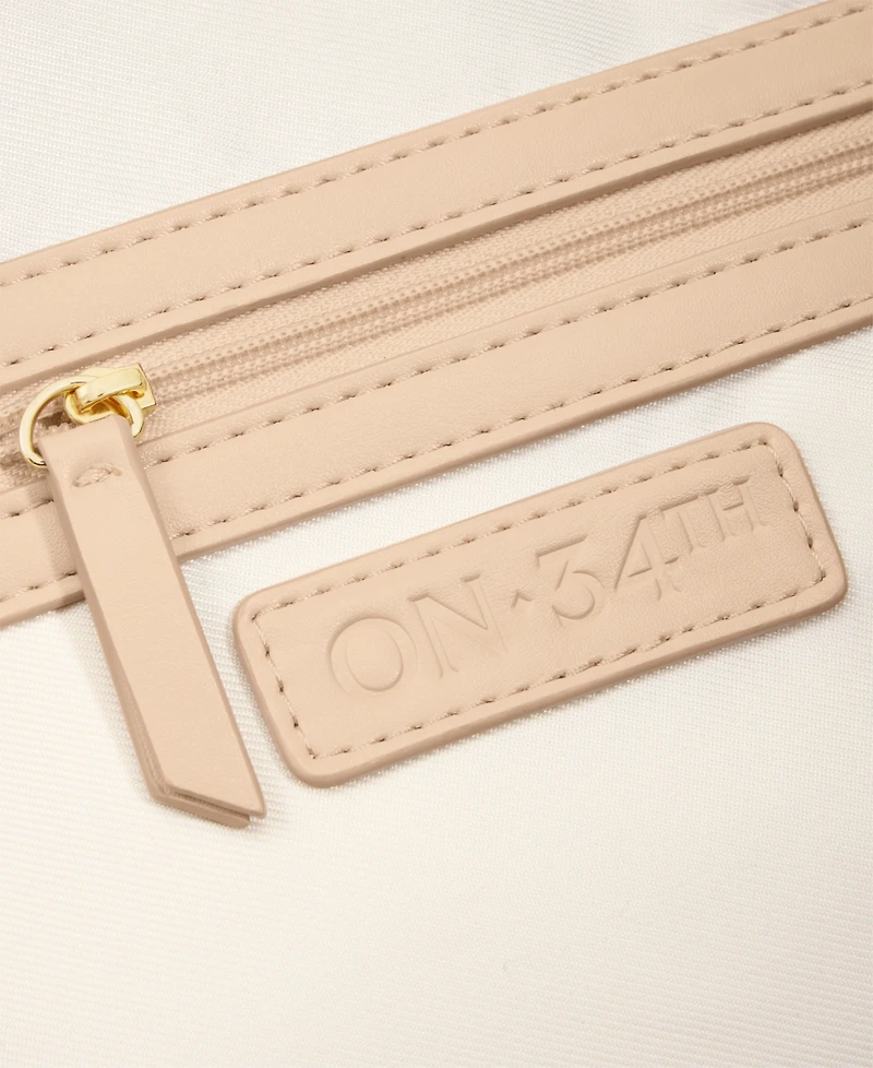 On 34th Joenii Extra-Large Straw Hobo Bag, Macy's Exclusive