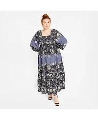 City Chic Women's Sadie Placement Dress