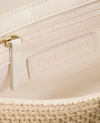 On 34th Kristt Straw Small Satchel Bag, Macy's Exclusive
