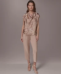 Donna Karan New York Women's Cowl Neck Top