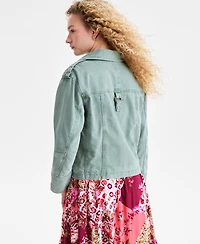 Free People Women's Kali Snap-Front Washed Jacket