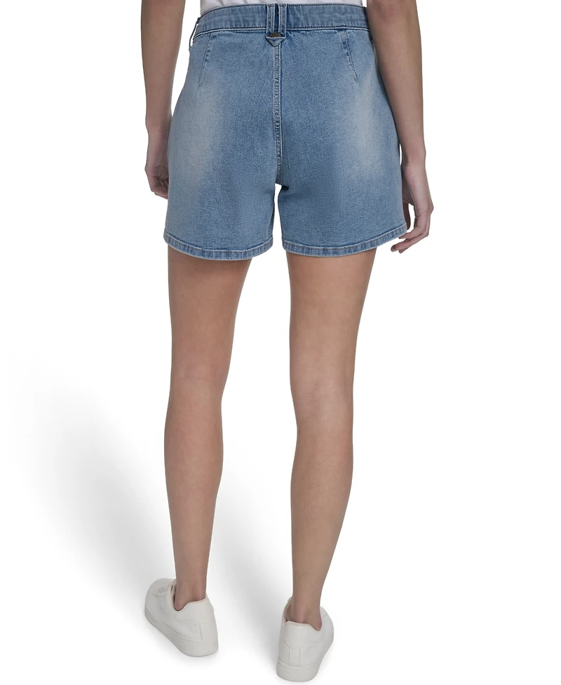Nautica Jeans Women's Pleated Denim Shorts
