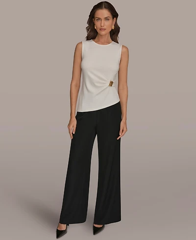 Donna Karan New York Petite Crewneck Top