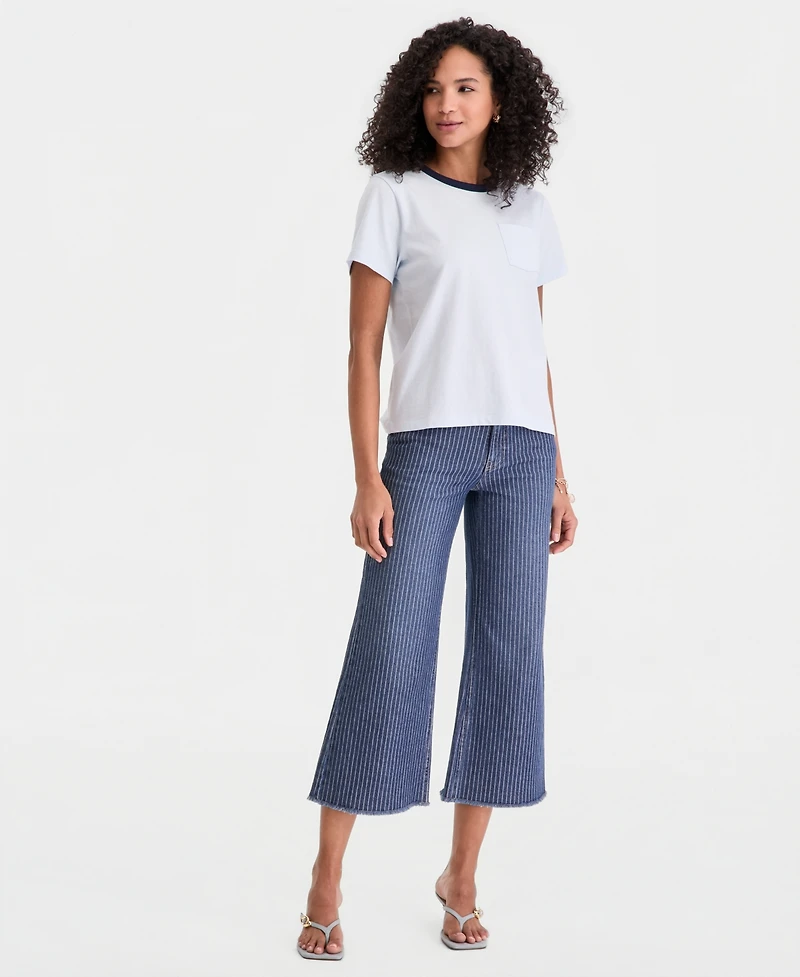 On 34th Women's 100% Cotton Pocket T-Shirt, Macy's Exclusive