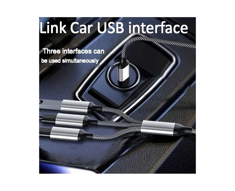 Risokeys 1-to-3 Usb 2.0 Splitter, Otg Function, Plug & Play Multi-Port Adapter for Car/Laptop/PS5, Ideal for Gamers, Car Owners