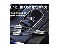 Risokeys 1-to-3 Usb 2.0 Splitter, Otg Function, Plug & Play Multi-Port Adapter for Car/Laptop/PS5, Ideal for Gamers, Car Owners