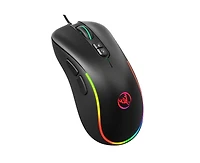 Risokeys Wired Gaming Mouse, Rgb Backlit Mouse with 8000 Dpi Adjustable, Ergonomic Comfort Grip for Pc Gamers, Office & Home Use