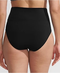 Lands' End Women's Petite Pinchless High Waisted Bikini Bottoms