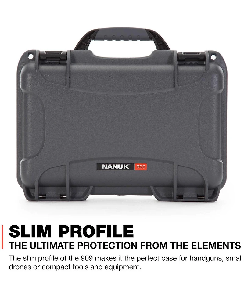 Nanuk 909 Case with Foam, Graphite