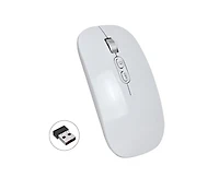 Risokeys Rechargeable Silent Wireless Mouse: 2.4G, 1-Click Desktop, 3-Speed Dpi for Office/Study