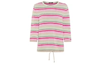 Olsen Women's Multi Colour Striped Sweater