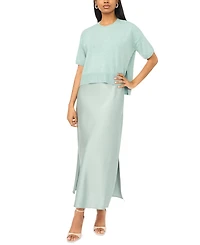 Msk Women's Sweetheart Neck Sweater Dress