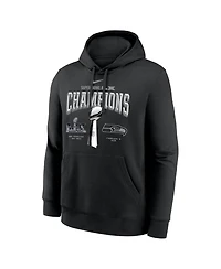 Nike Men's Black Seattle Seahawks Super Bowl Lx Champions Locker Room Trophy Collection Hoodie