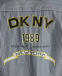 Dkny Women's Striped Button-Down Shirt