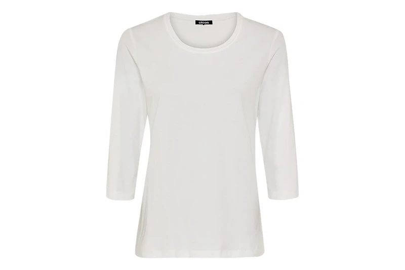 Olsen Women's Solid 3/4 Sleeve T-Shirt