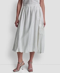 Dkny Women's Pull-On Bubble Hem Cargo Skirt