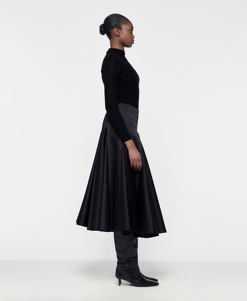 Leem Women's Flared Godet Skirt