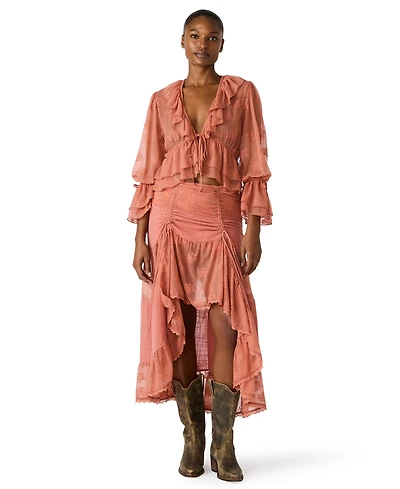 Steve Madden Women's Montana Knit V-Neck Top