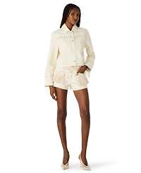 Steve Madden Women's Cheyenne Button-Front Jacket
