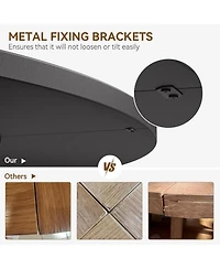 Gaomon Kitchen Table Round Dining Table for 4 Round Dinner Table Farmhouse