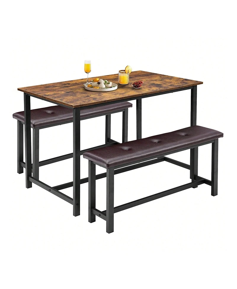 gaomon Kitchen Table Dining Table Set For 4. Kitchen Table for Dining Room, Home Office, Living Room