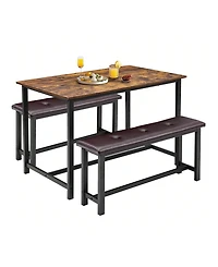 gaomon Kitchen Table Dining Table Set For 4. Kitchen Table for Dining Room, Home Office, Living Room