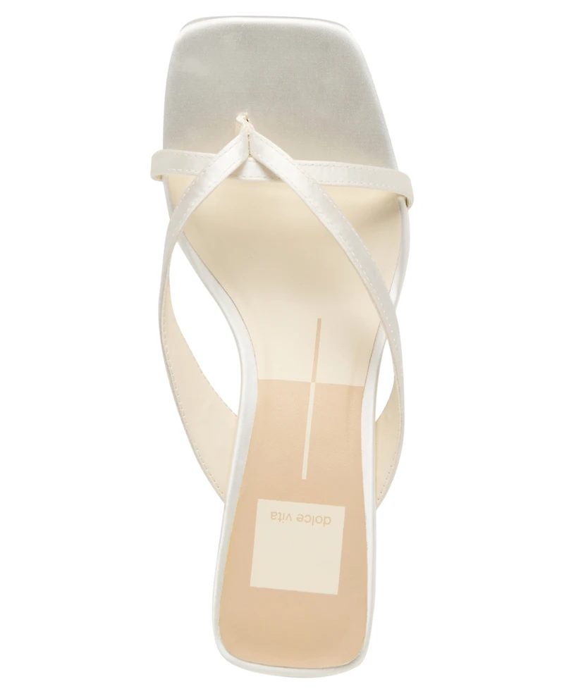 Dolce Vita Women's Brevel Thong Low Block Heel Dress Sandals