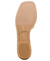 Dolce Vita Women's Dixi Slide-Low Raffia Heel Dress Sandals