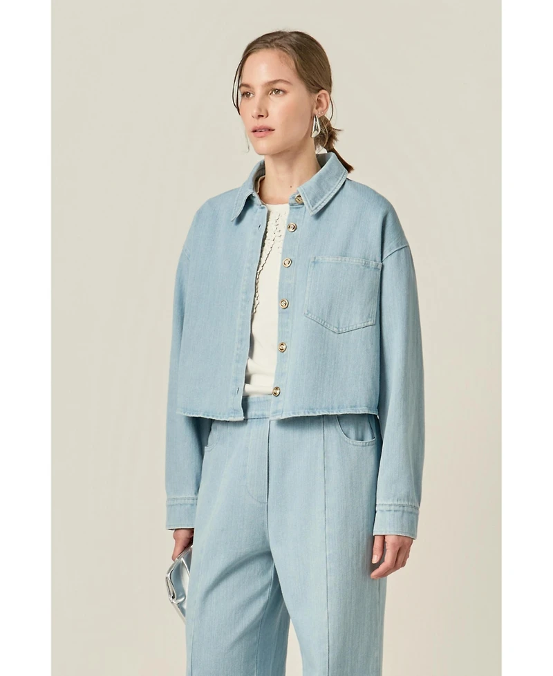English Factory Women's Denim Shirt