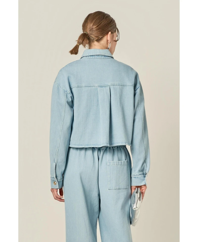 English Factory Women's Denim Shirt