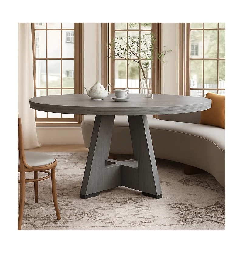 Gaomon Kitchen Table Round Dining Table for 4 Round Dinner Table Farmhouse