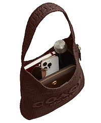 Coach Refined Straw Brooklyn Small Shoulder Bag 28