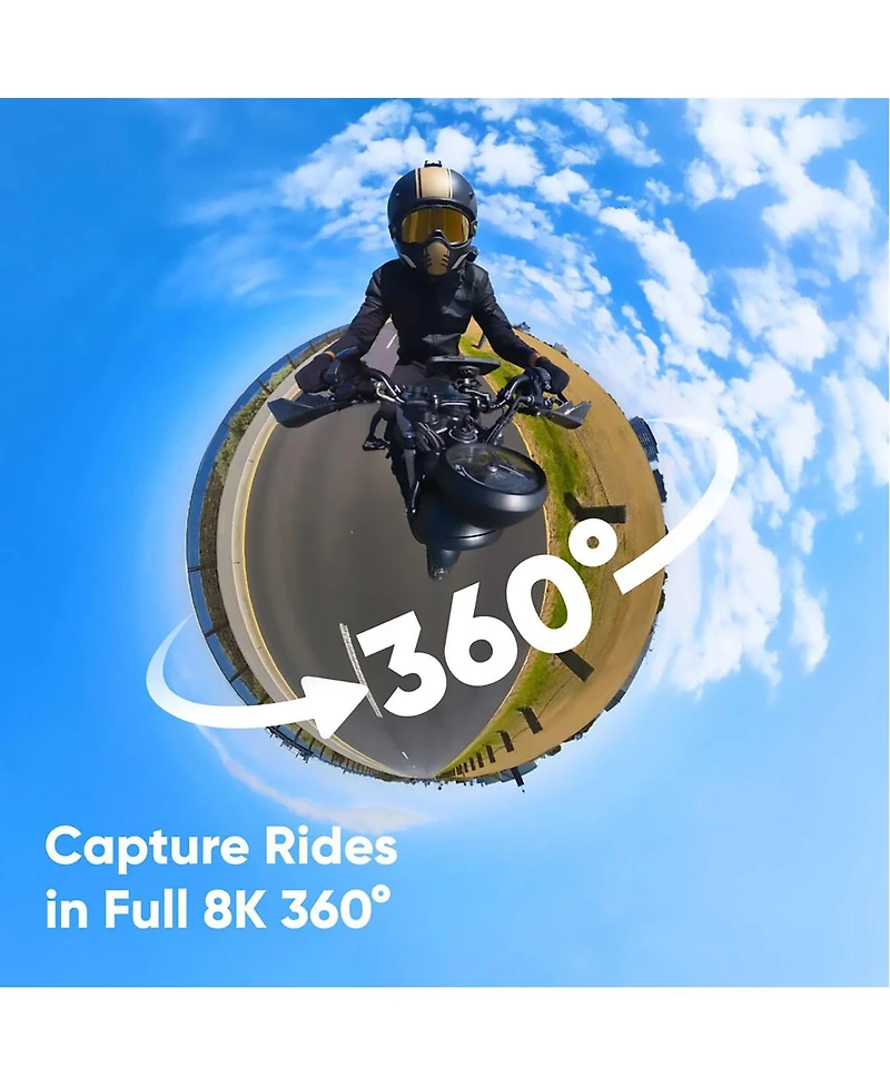 Insta360 X4 8K 360 Camera Motorcycle Kit