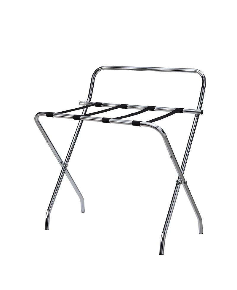 Kings Brand Furniture Folding Luggage Rack with Nylon Straps