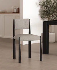 Lennor Boucle Upholstered Dining Side Chairs, Set of 2