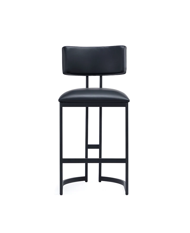 Juno 38.2" Faux Leather Upholstered Counter Stool