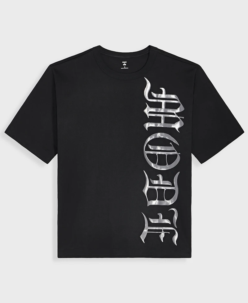 Mode of One Men's Cotton Metallic-Graphic Relaxed T-Shirt, Macy's Exclusive