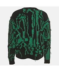 Pre-Owned Stella Mccartney Women's Frayed Knit Crewneck Sweater