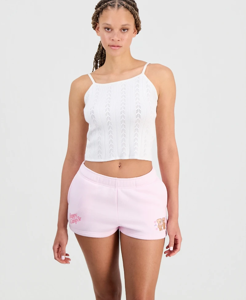 The Happy Camp3r Juniors' Travel Together Pull-On Fleece Shorts