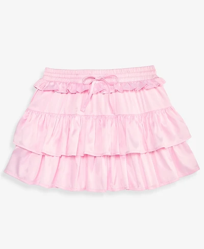 With Jules Girls' 7-16 Satin Tiered Skirt